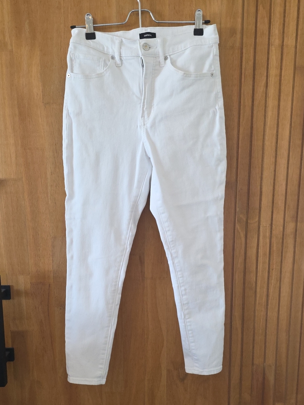 Express White Skinny Jeans for Women - High-Rise Denim